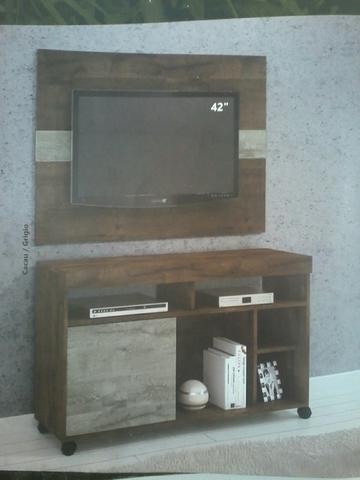 Promocao conjunto painel e rack incluso suporte tv (novo)caixa 350,00 no dinheiro - Foto 3