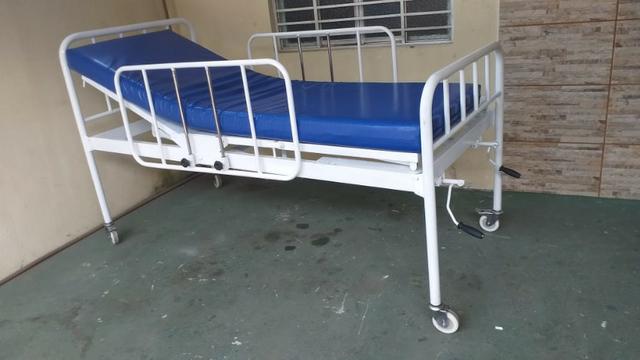 Cama Hospitalar 02 Manivelas 04 Movimentos Venda *