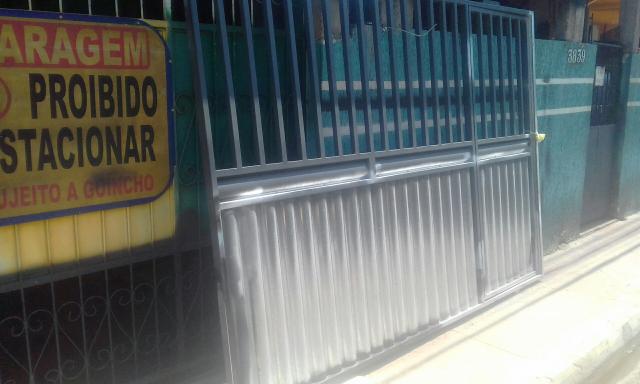 Portão novo zero em chapa de ferro com metalon grosso - Foto 4