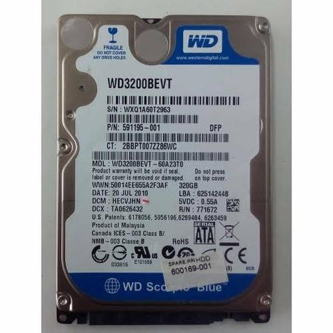 HD de notebook 320gb