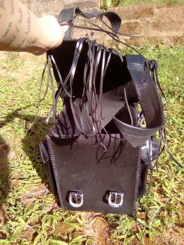 Bolsa de couro para moto Custom - Foto 5