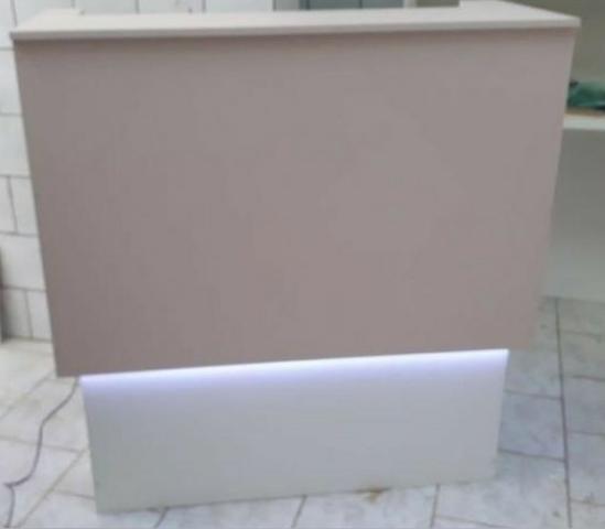 Balcão Rosa Rose - para recepção com LED - Foto 3
