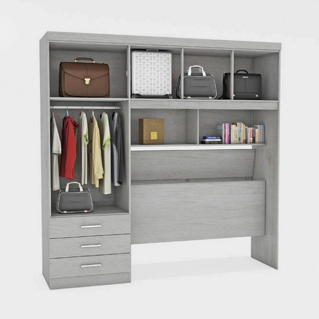 Quarto roupeiro modulado casal com cabeceira - Foto 5