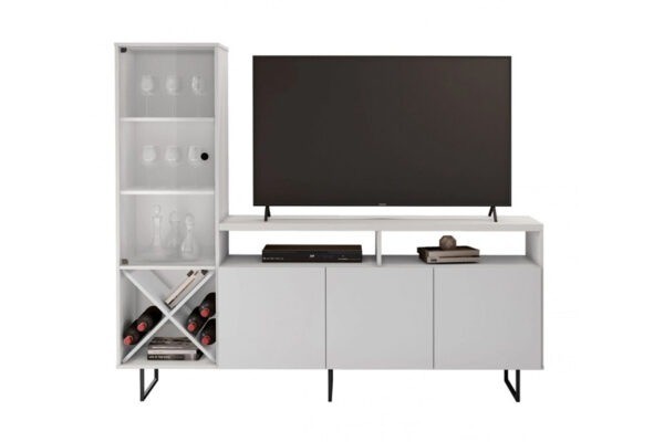 Rack Luz Para TV até 56 Polegadas ? Branco - Frete Grátis - Receba Hoje - Foto 4