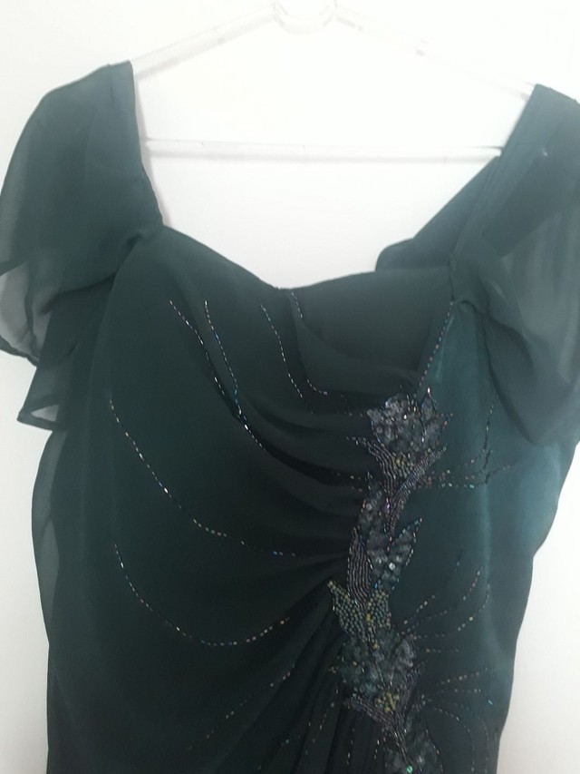 Vestido longo de festa verde  - Foto 3
