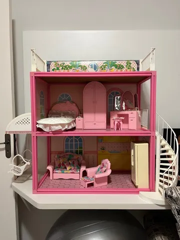 Antiga Maleta Quarto Da Barbie Anos 90 Mattel Casa De Boneca