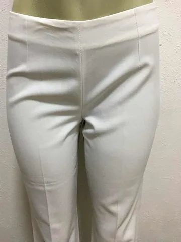 Calça Shoulder Tam. 40 Branca Poliéster Ótimo Estado Sacola - Foto 2