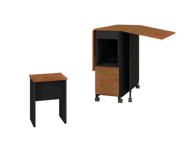Cozinha mesa dobravel com 4 banquetas  - Foto 4
