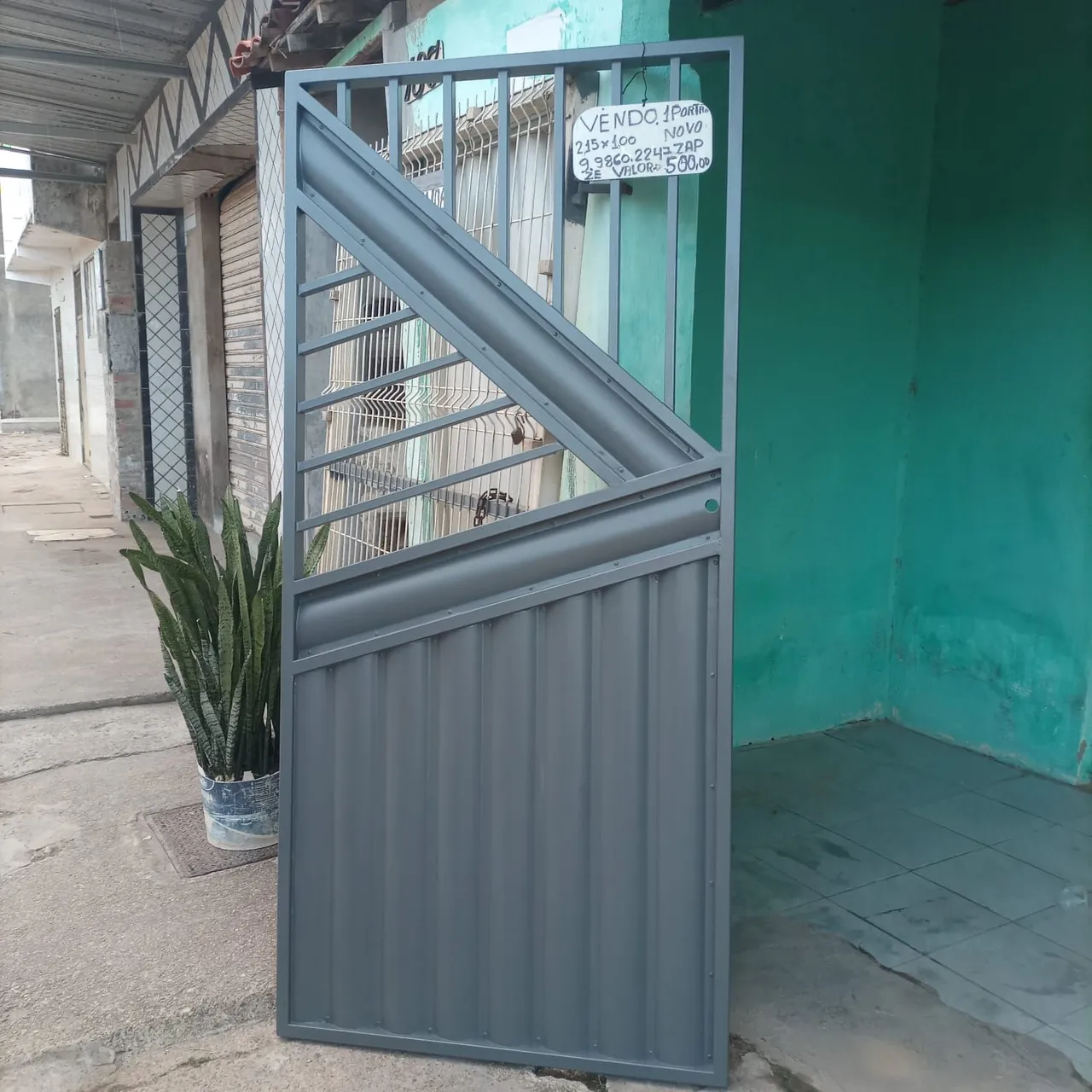 Porta de Aço 215x100cm - Nova