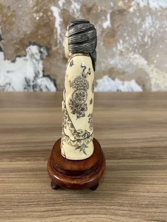 Antiga e Autêntica Netsuke em Marfim | Antiguidades - Foto 4