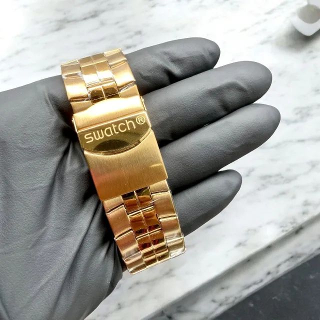 Swatch dourado 2203 - Foto 4