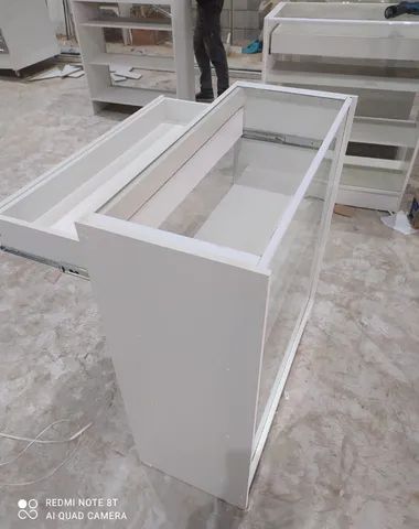 BALCÃO CAIXA VITRINE COM VIDRO SUPERIOR  - Foto 2
