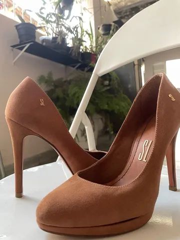 Scarpin marrom camurça  - Foto 2