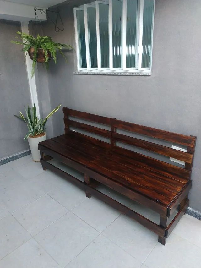 Palete bancos rústicos. Fabricamos móveis de Pallet, Pallets e pinus. - Foto 2