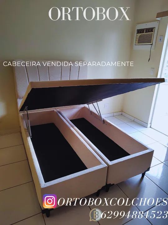 Box baú casal bi partido a pronta entrega direto da fabrica @ - Foto 3