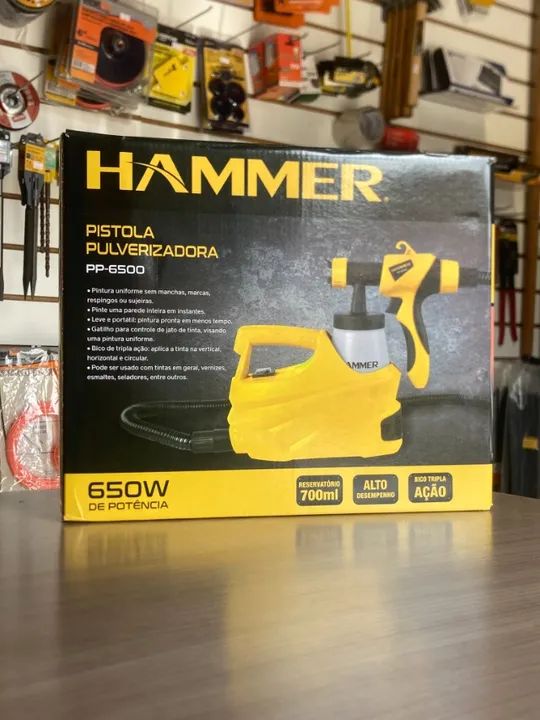 Pistola de Pintura Pulverizadora Elétrica 650W - GYPP6500