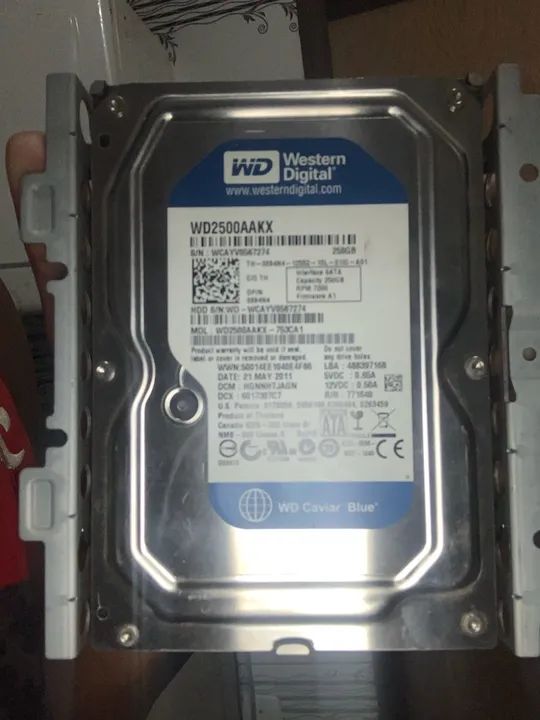 HD de 250 funcionado e testado  - Foto 3