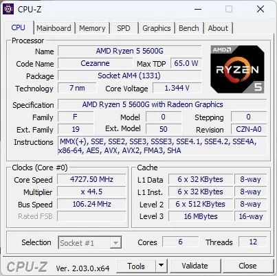 Processador Ryzen 5600g