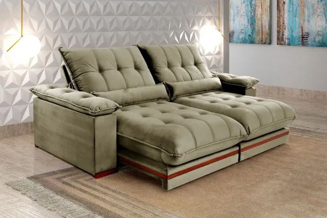 sala sofa retratil e reclinavel de 250 cm  - Foto 2