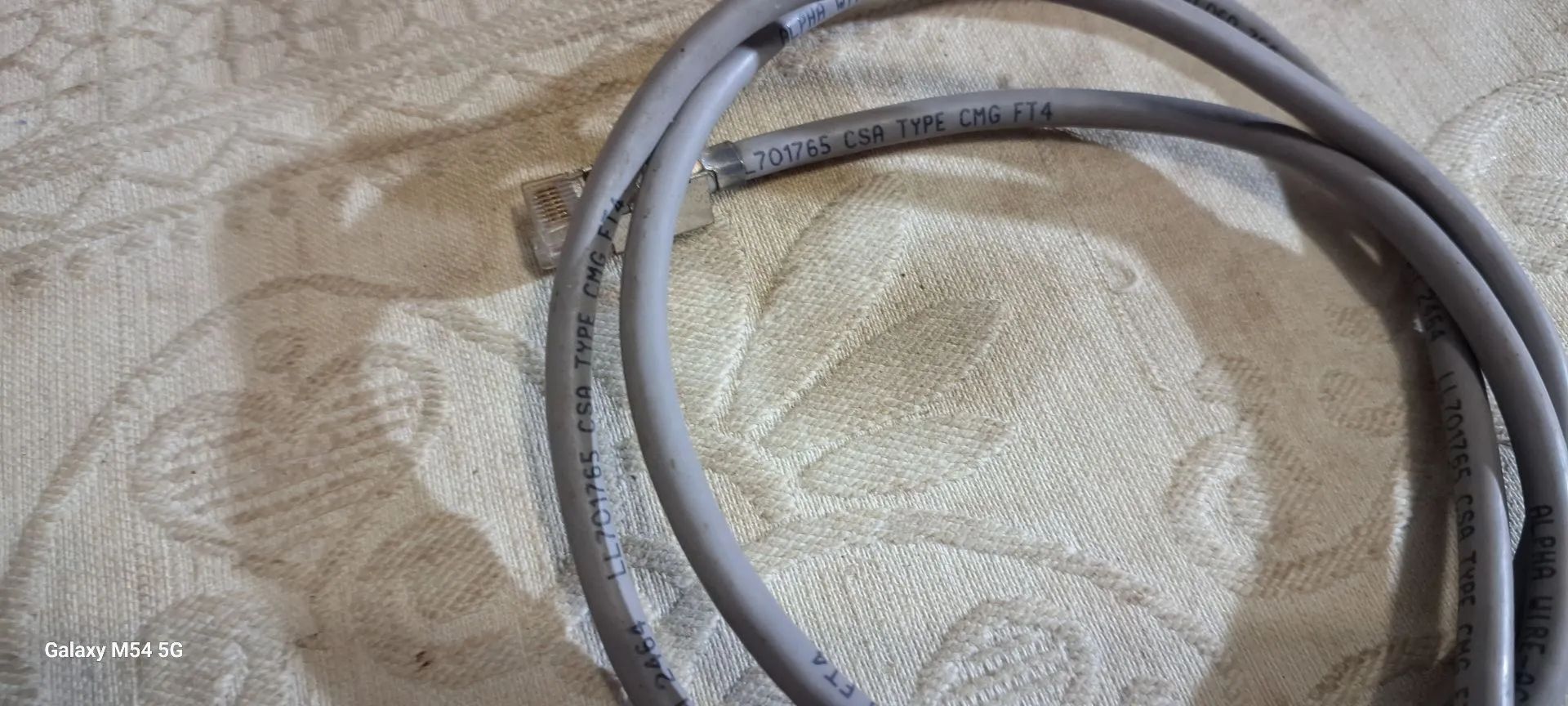 Cabo de rede Ethernet 701765 CSA TYPE CMG FT4