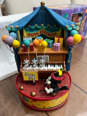 Caixa de música raríssima aniversário happy birthday colecionadores 1995 a corda 