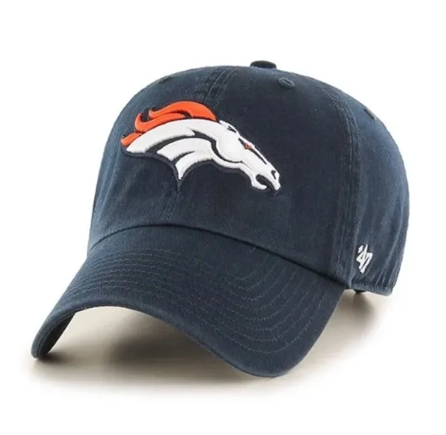 Boné '47 Brand Clean Up Denver Broncos Nfl Azul Marinho