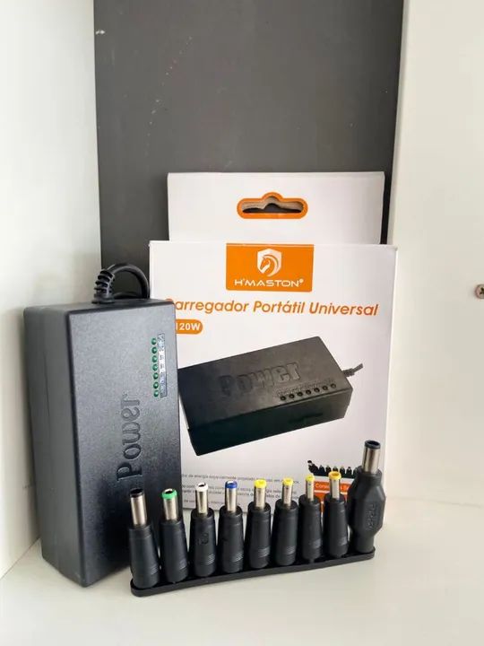 Carregador notebook Portátil Universal 120W H'MASTON - entrega em São Luís 
