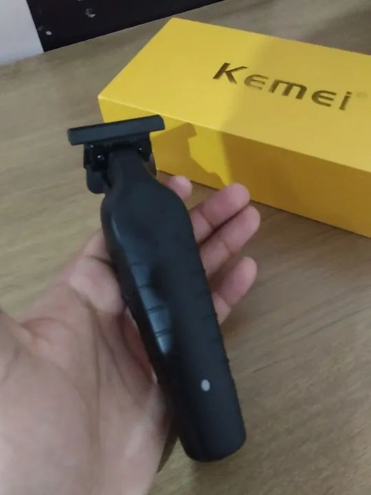 Máquina Kemei Profissional Black Trimmer - Foto 3