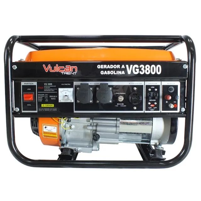GERADOR DE ENERGIA A GASOLINA 4T 208cc 7HP 3.0kVA 3000WATTS BIVOLT VG3800 VULCAN TRENT - Foto 3