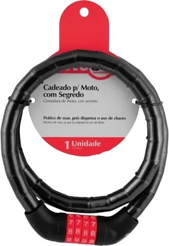 Cadeado Para Moto Com Segredo Nove54 100cm