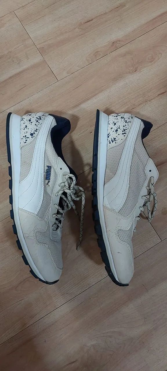 Tênis Puma Runner Speckles Bege 41 - Foto 4