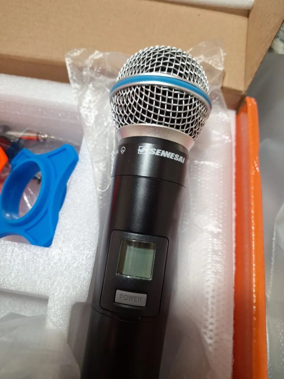 NOVO - Microfone sem Fio Duplo Beta58A e Lapela, Profissional Em Metal - Foto 2