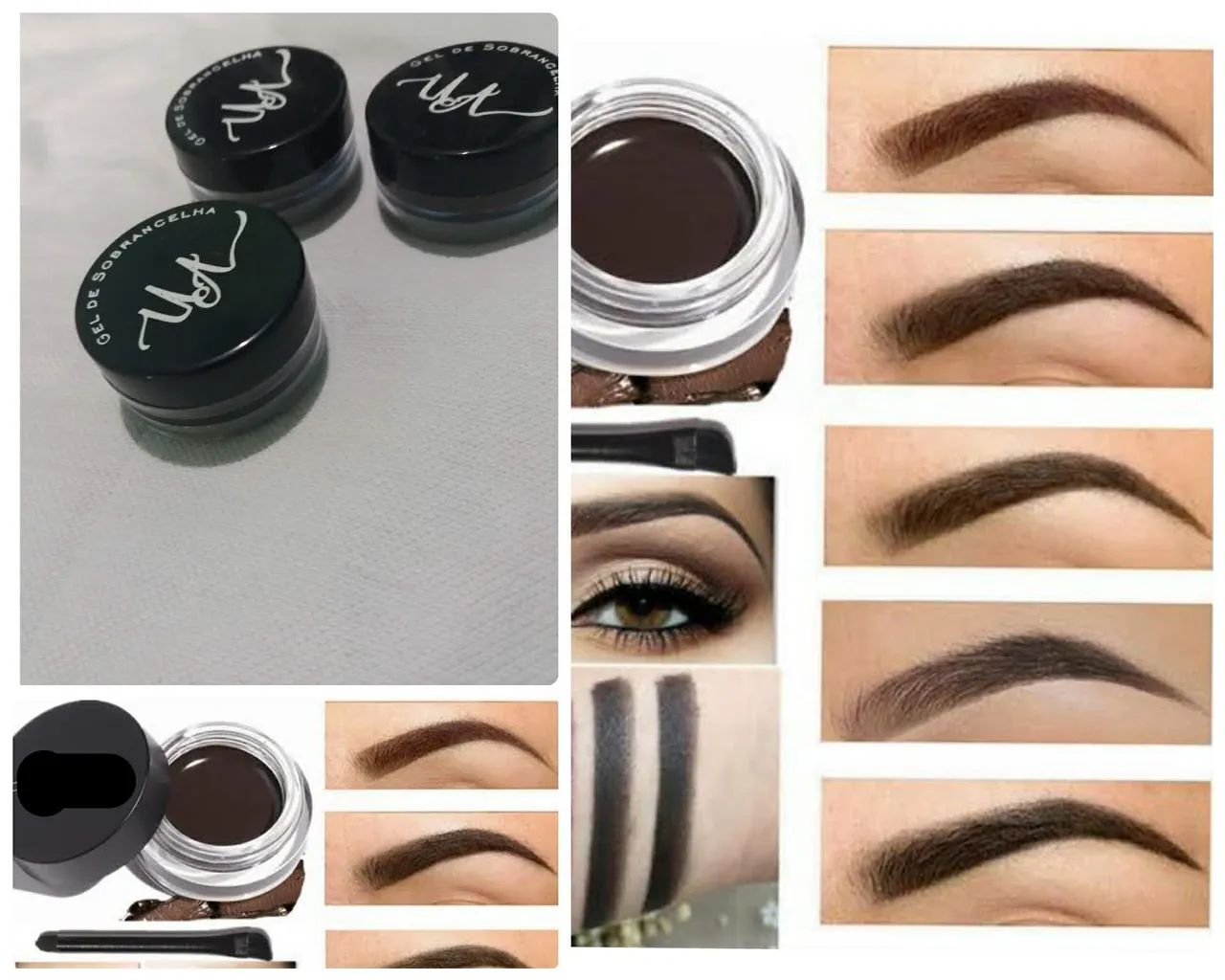 Gel Sobrancelha com Pincel ?, Maquiagem, Cílios 