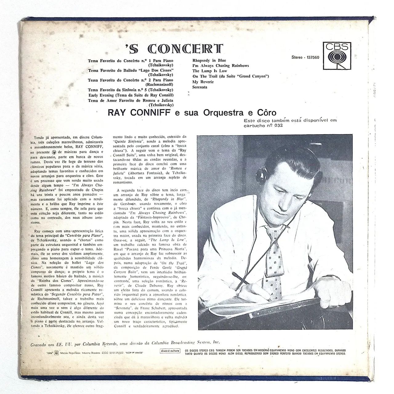 Disco de Vinil Ray Conniff - 'S Concert, 1971 - Foto 2