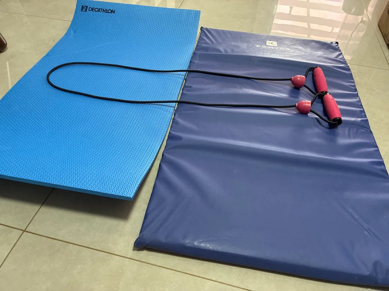 Tapete ginástica e corda elástica  - Foto 2
