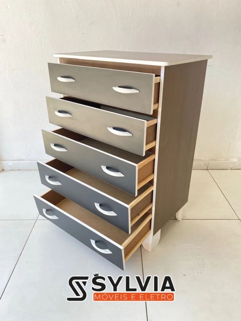 Cômoda 5 Gavetas nova - Foto 4