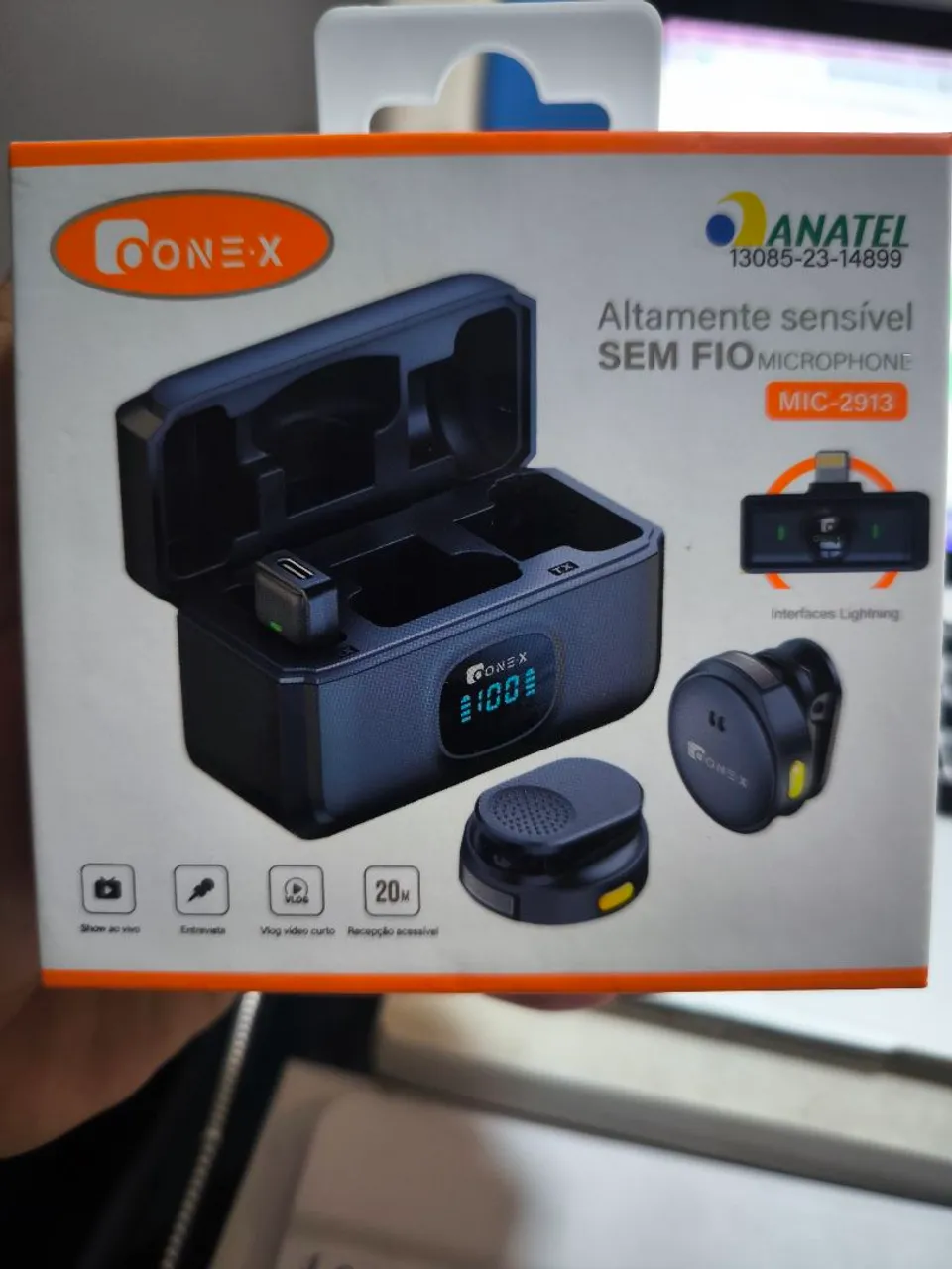 Microfone Sem Fio ONEX MIC-2913