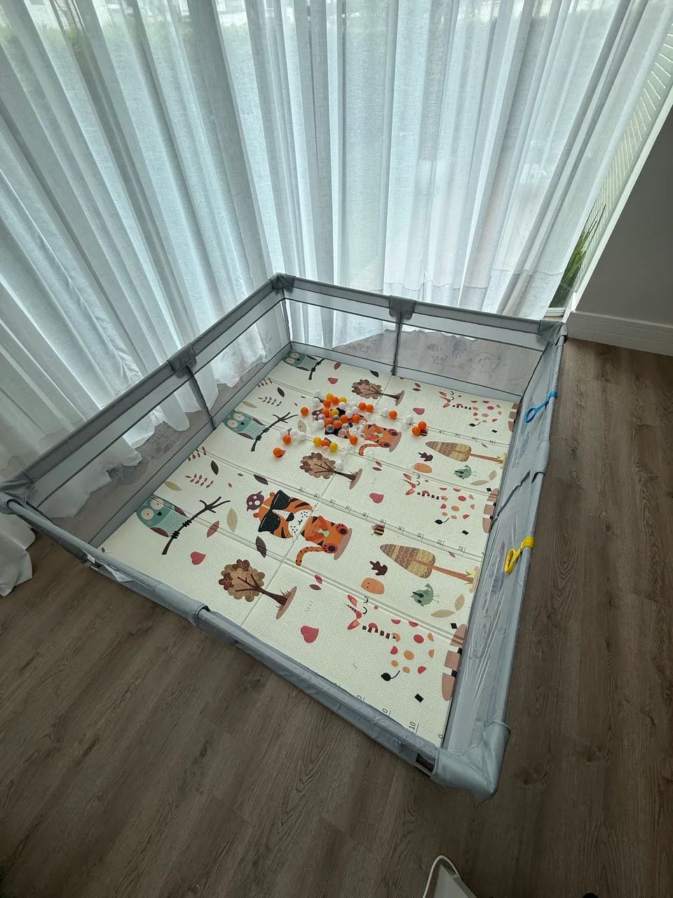 Cercadinho Infantil Cercado de Proteção Com Tapete e Acessórios Novo - Foto 2