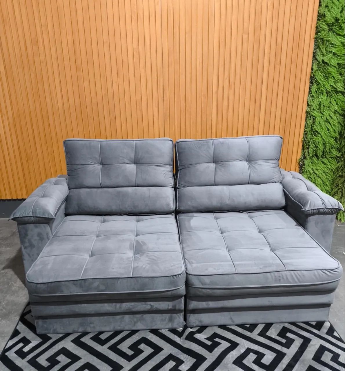 Sofá Retrátil e Reclinável 2.5 M Pronta Entrega  - Foto 3