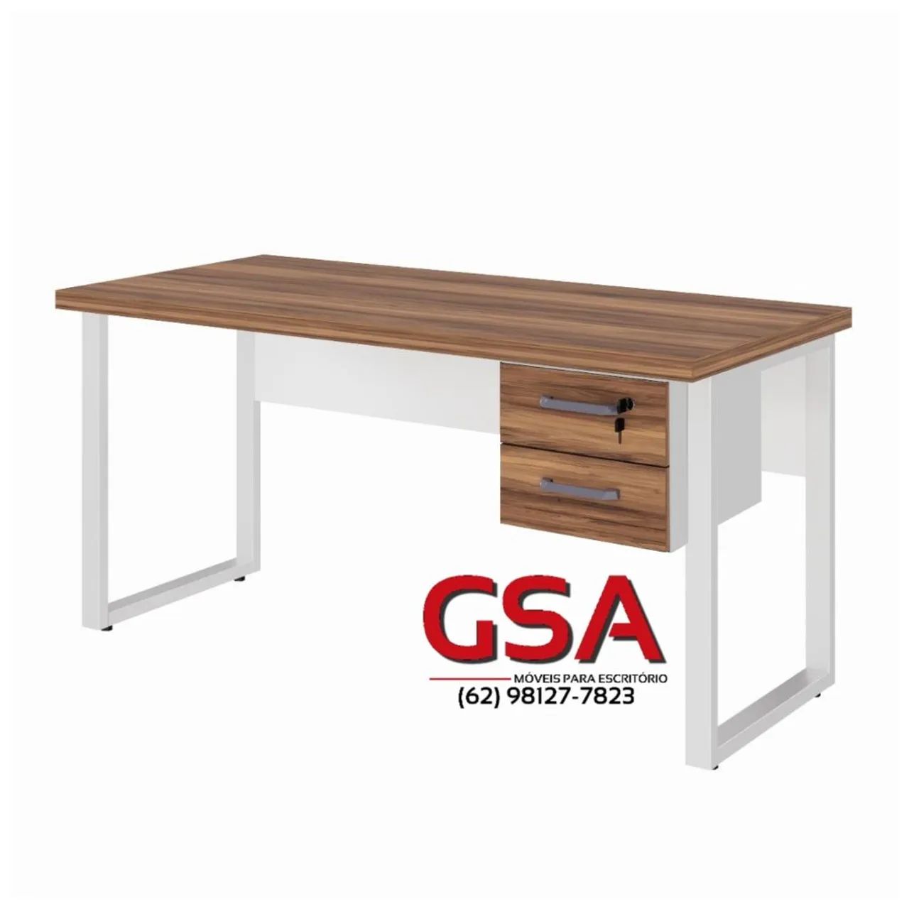 Mesa Para Escritório Estilo Industrial 