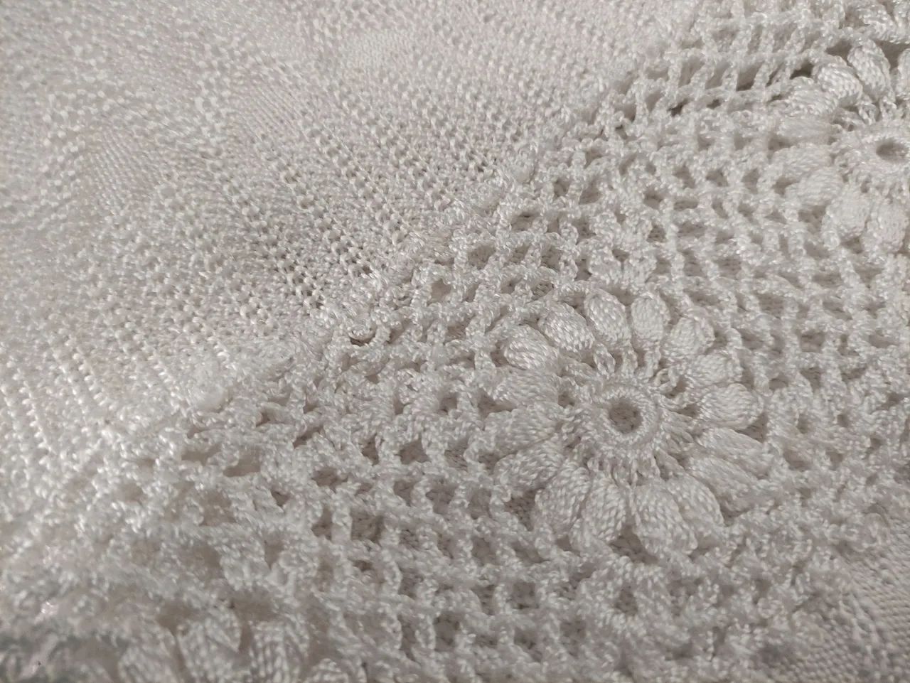 Blusa barrado crochê flores M - Foto 4