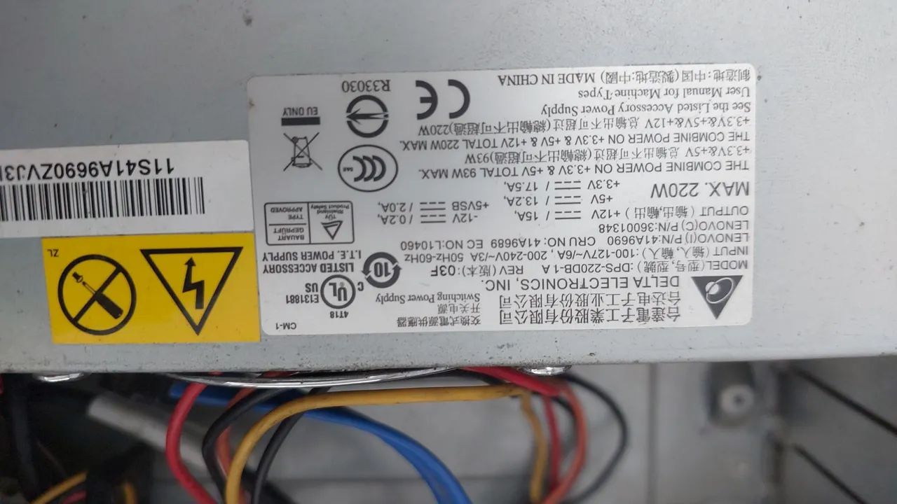 Computador Lenovo está com uma placa mãe atom de 2500 - Foto 5