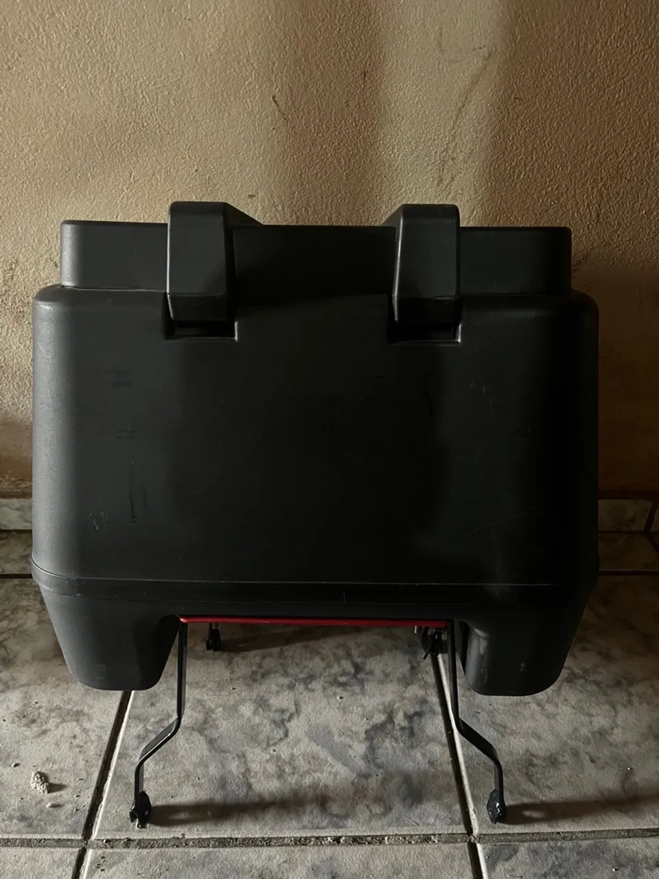 Organizador de Plástico Preto com Suporte