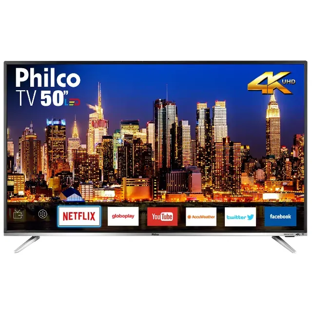 Smart TV 50 Philco 4K LED Netflix PTV50F60SN NOVO/CAIXA FEIA