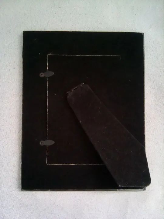 Porta retrato com vidro rosa lapidado - Foto 4