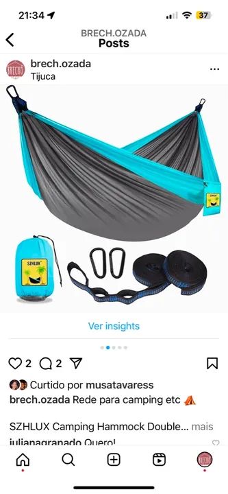 Rede de Camping SZHLUX Double