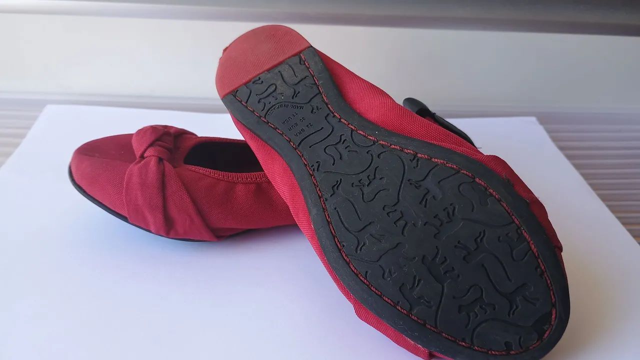 Sapatilha Vermelha Infantil Kipling tamanho 28 - Foto 3