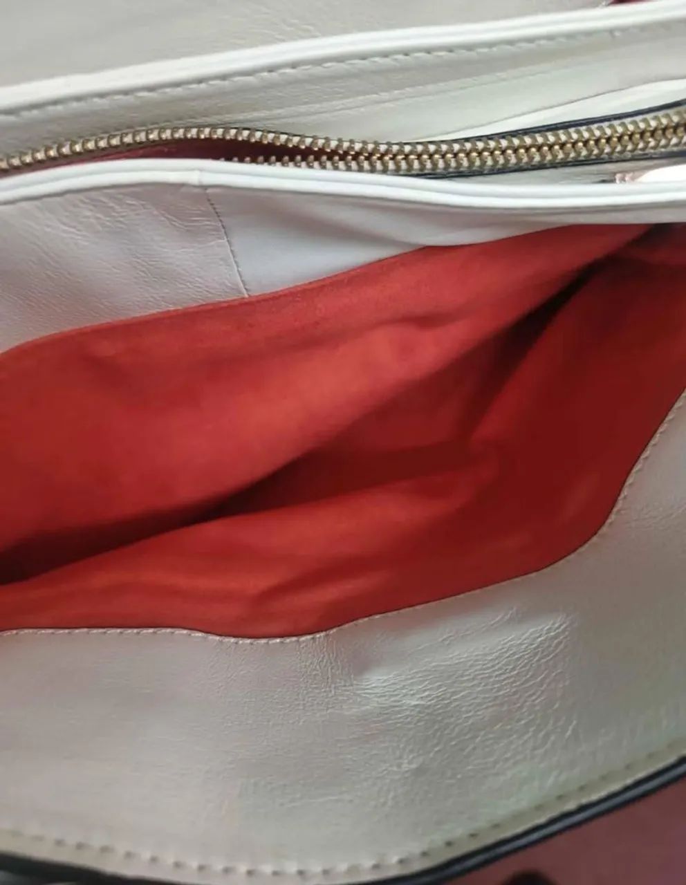 Bolsa de mão FK Leather - Bege - Foto 5
