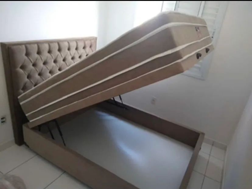 Cama Box de Casal com Cabeceira - Foto 2