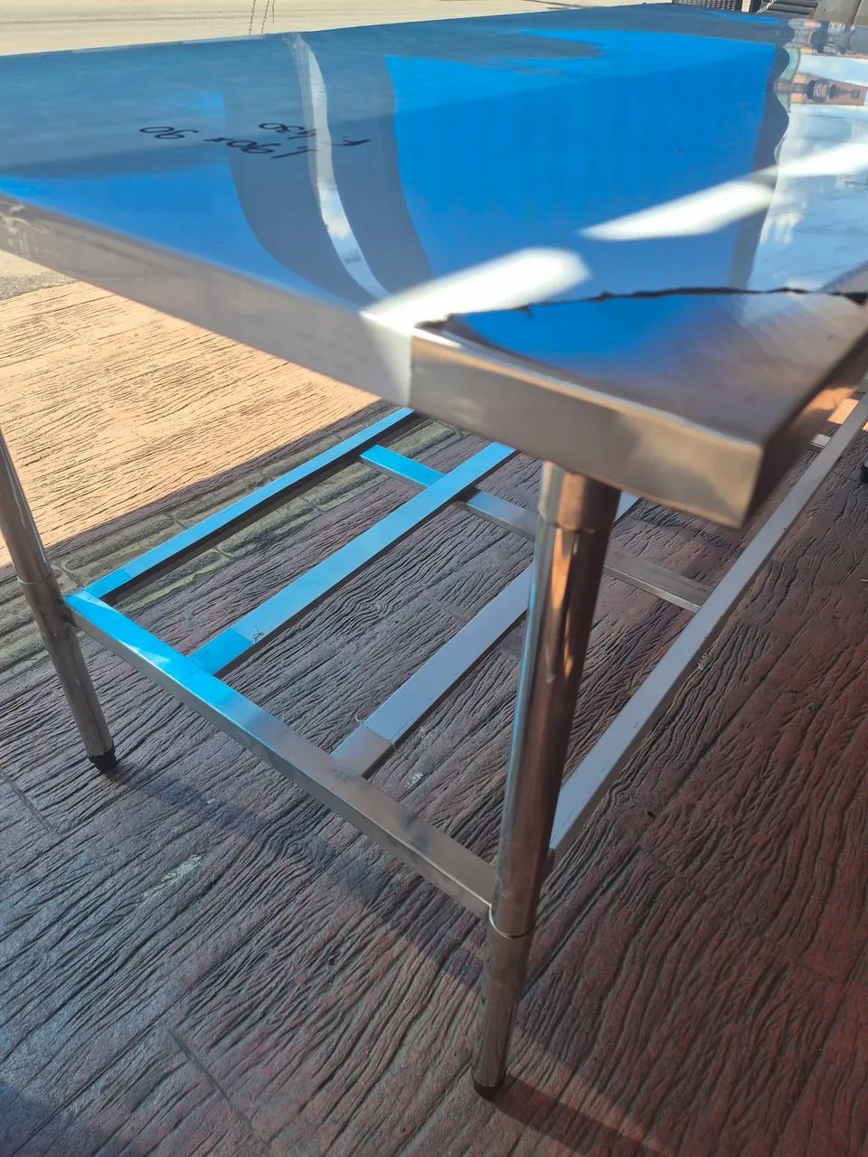 Mesa de Aço Inox para Comércio 190x90cm - Foto 4